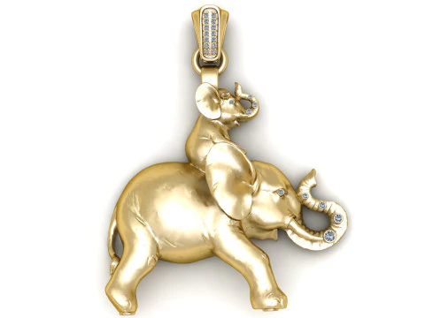 PENDENTIF lion &eacute;l&eacute;gant MOD&Egrave;LE IMPRIMABLE 3D Modèles 3D en vedette