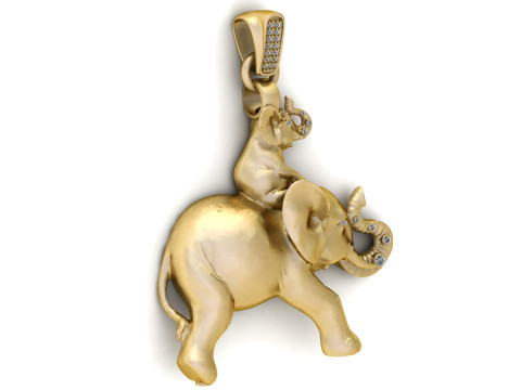 Stylish lion PANDANT 3D PRINTABLE MODAL 3D Принт Модель