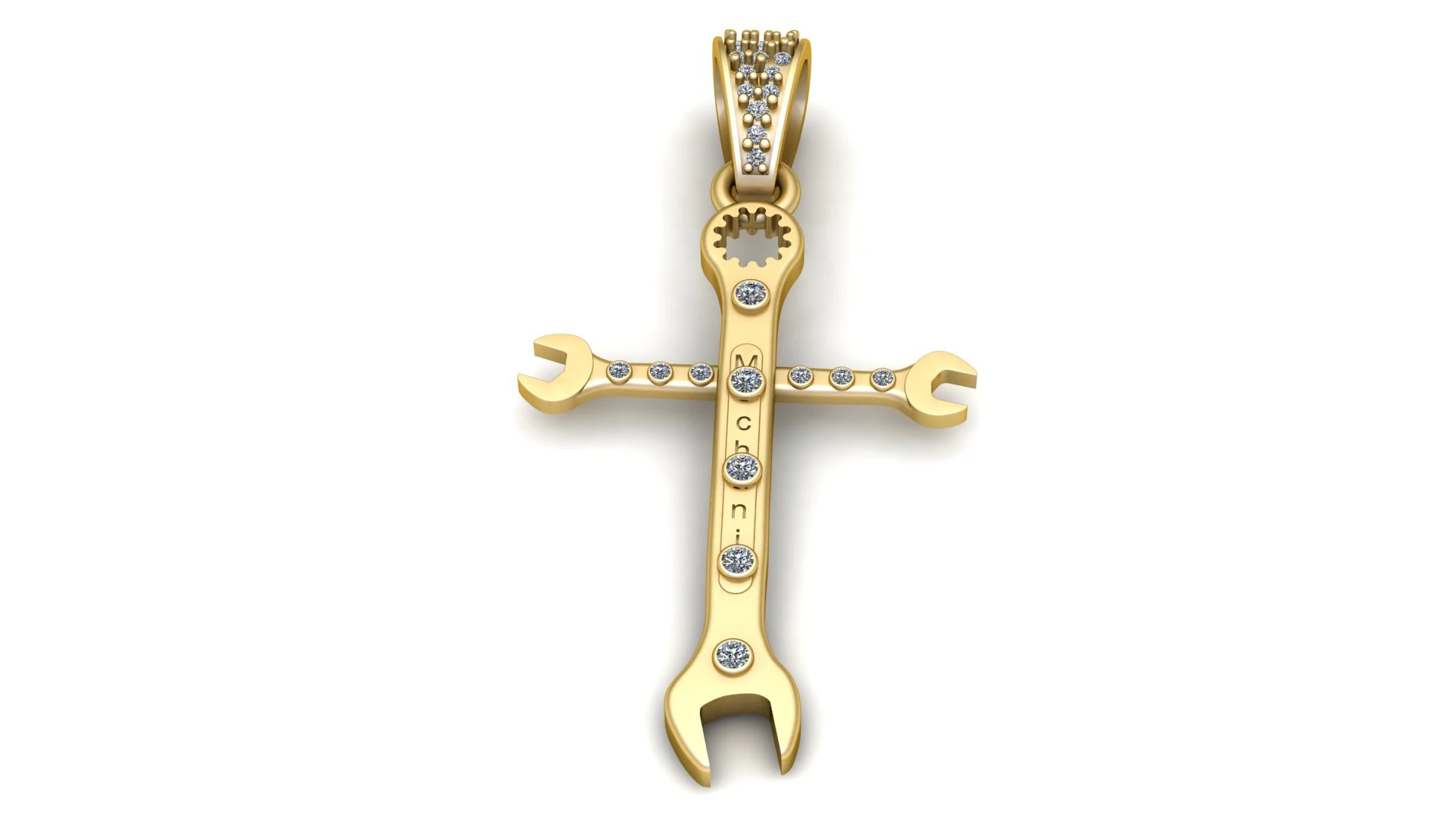 Hunting Cross PANDANT 3D PRINTABLE MODAL 3D Print Model .c4d .max .obj .3ds .fbx .stl .blend 