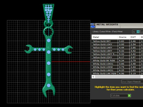 Hunting Cross PANDANT 3D PRINTABLE MODAL 3D Print Model