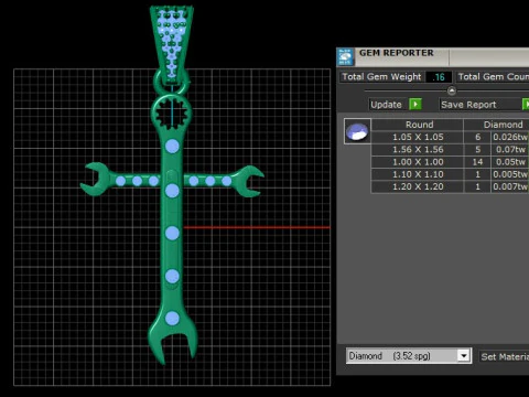 Hunting Cross PANDANT 3D PRINTABLE MODAL 3D Print Model
