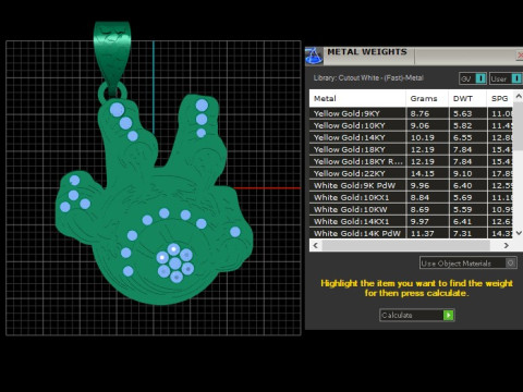 Iced DrippyPANDANT 3D PRINTABLE MODAL Model do druku 3D
