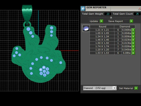 Iced DrippyPANDANT 3D PRINTABLE MODAL 3D Print Model