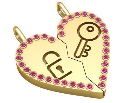 Set of keys PANDANT 3D PRINTABLE MODAL Modèles 3D en vedette