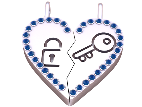 Set of keys PANDANT 3D PRINTABLE MODAL Modèles 3D en vedette