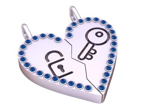 Set of keys PANDANT 3D PRINTABLE MODAL Modèles 3D en vedette