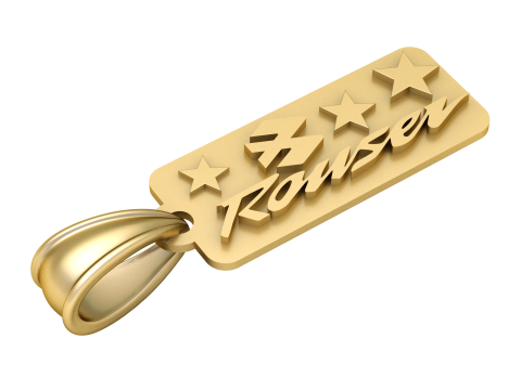 Atoztide Custom PANDANT 3D PRINTABLE MODAL Modello di stampa 3D