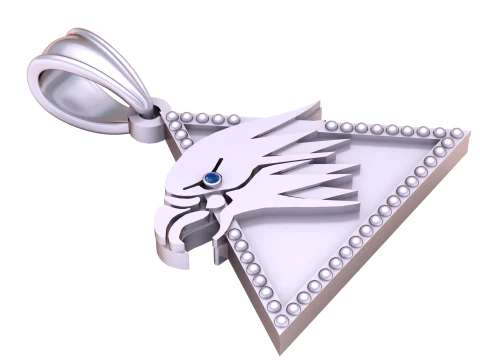 EAGLE FACE PANDANT 3D PRINTABLE MODAL 3D Print Model