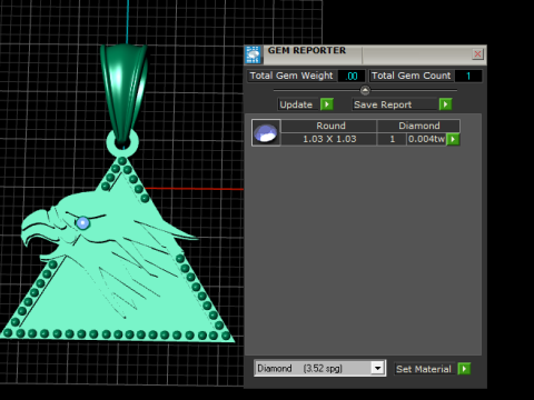 EAGLE FACE PANDANT 3D PRINTABLE MODAL 3D प्रिंट मॉडल