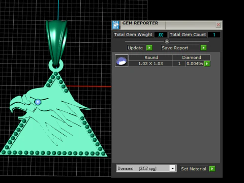 EAGLE FACE PANDANT 3D PRINTABLE MODAL 3D Print Model