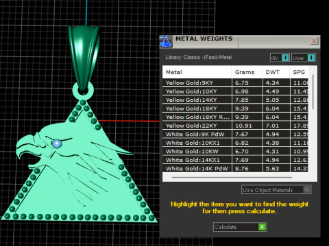EAGLE FACE PANDANT 3D PRINTABLE MODAL 3D Print Model