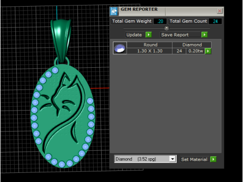 Fashionable PANDANT 3D PRINTABLE MODAL 3D-printmodel
