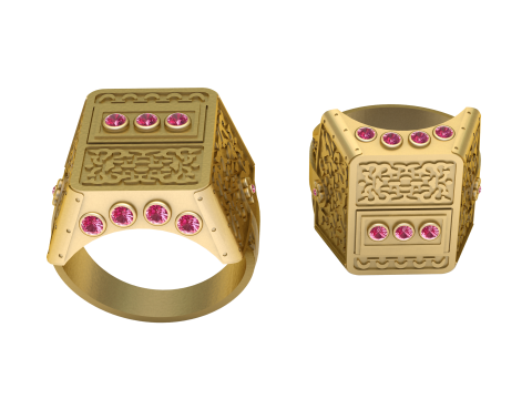 FASHATION RING PANDANT 3D PRINTABLE MODAL 3D प्रिंट मॉडल