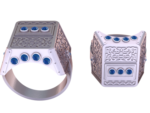 FASHATION RING PANDANT 3D PRINTABLE MODAL 3D प्रिंट मॉडल