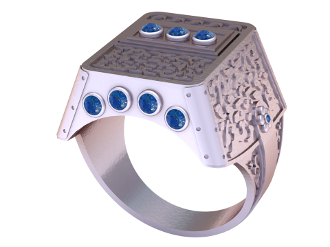FASHATION RING PANDANT 3D PRINTABLE MODAL 3D प्रिंट मॉडल