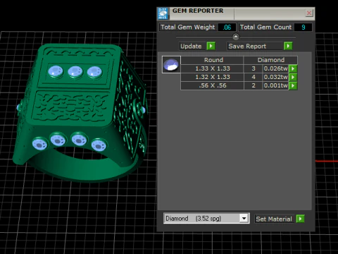 FASHATION RING PANDANT 3D PRINTABLE MODAL 3D Print Model