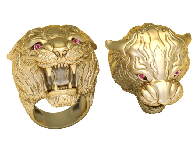 LION RING PANDANT 3D PRINTABLE MODAL 3D Print Model .c4d .max .obj .3ds .fbx .stl .blend 