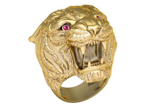 LION RING PANDANT 3D PRINTABLE MODAL 3D Baskı Modeli