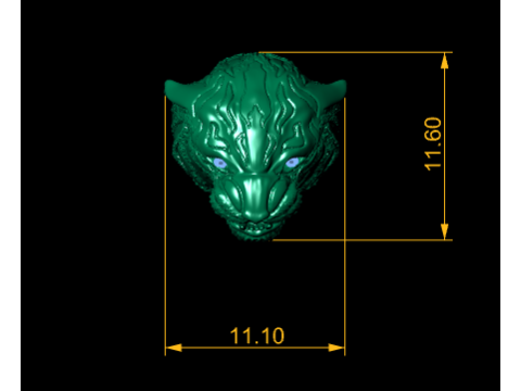 LION RING PANDANT 3D PRINTABLE MODAL 3D Baskı Modeli