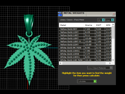 Gold Color Leaf PANDANT 3D PRINTABLE MODAL 3D Принт Модель