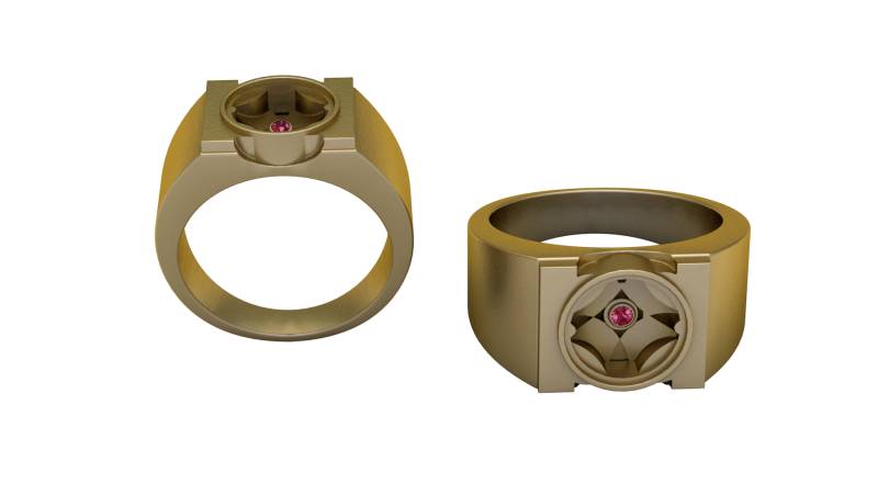 STYLISH RING PANDANT 3D PRINTABLE MODAL Modèles 3D en vedette .c4d .max .obj .3ds .fbx .stl .blend 