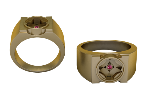 STYLISH RING PANDANT 3D PRINTABLE MODAL 3D प्रिंट मॉडल