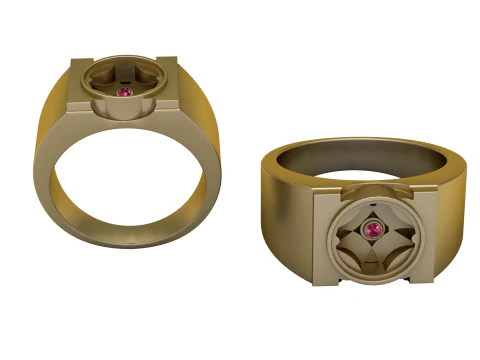 STYLISH RING PANDANT 3D PRINTABLE MODAL 3D Print Model