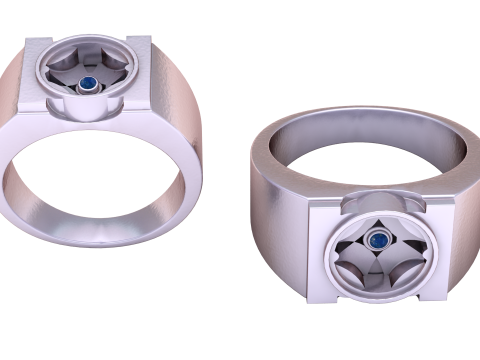 STYLISH RING PANDANT 3D PRINTABLE MODAL Modèles 3D en vedette