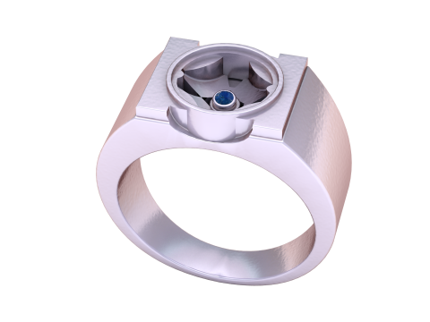 STYLISH RING PANDANT 3D PRINTABLE MODAL Modèles 3D en vedette