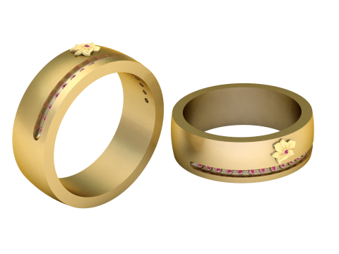 ROUND RING PANDANT 3D PRINTABLE MODAL 3Dプリントモデル