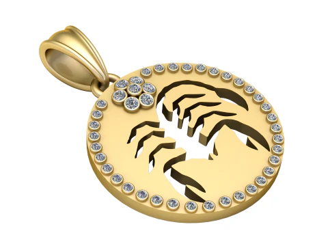 특징 펜던트 3D 프린트 가능 모델 3D 프린트 모델