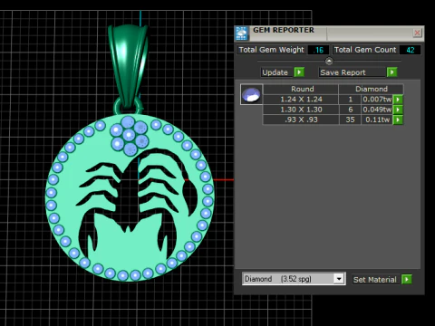 Featured PANDANT 3D PRINTABLE MODAL 3D Print Model