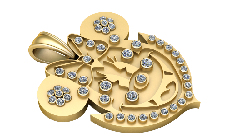 Harsha Ghiya PANDANT 3D PRINTABLE MODAL 3D Принт Модель .c4d .max .obj .3ds .fbx .stl .blend 