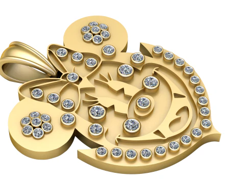 ハルシャ ギヤ ペンダント 3D 印刷可能モデル 3Dプリントモデル