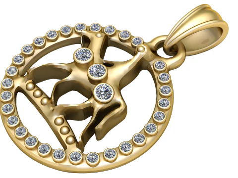 PENDENTE Globo Alato MODELLO STAMPABILE 3D Modello di stampa 3D