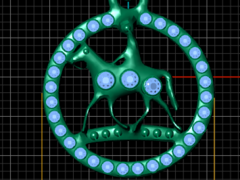 Winged Globe PANDANT 3D PRINTABLE MODAL 3D Принт Модель