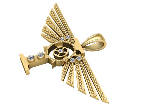 GWOOD एनार्की पैंडेंट 3डी प्रिंट करने योग्य मॉडल 3D प्रिंट मॉडल