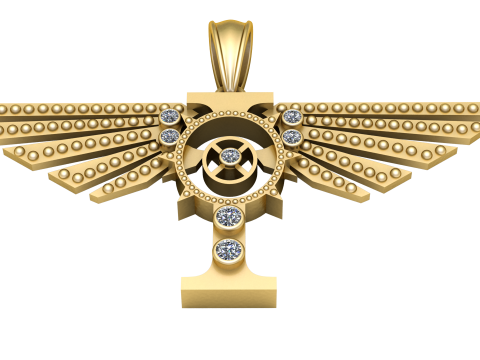 GWOOD Anarchy PANDANT 3D PRINTABLE MODAL 3D Baskı Modeli