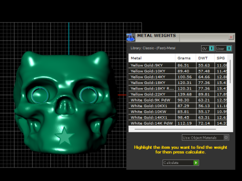 Stylish skull ring pandant 3d prientable model Modello di stampa 3D