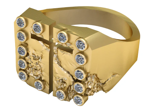 JAJAFOOK RING PANDANT 3D PRINTABLE MODAL 3D Print Model