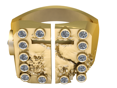 JAJAFOOK RING PANDANT 3D PRINTABLE MODAL 3D Baskı Modeli