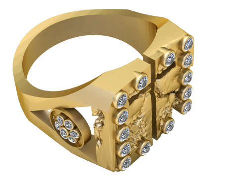 JAJAFOOK RING PANDANT 3D PRINTABLE MODAL 3D Baskı Modeli