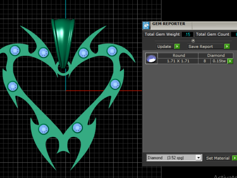 CUTE HEART PANDANT 3D PRINTABLE MODAL 3D Принт Модель