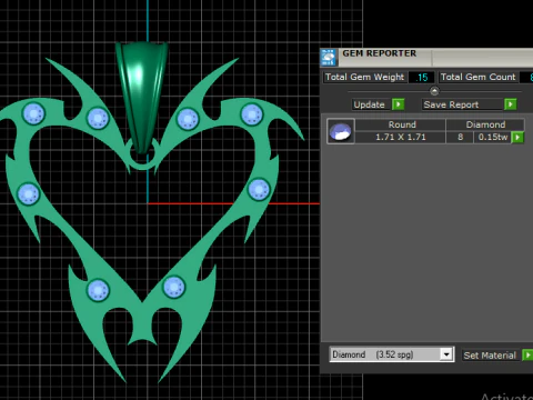CUTE HEART PANDANT 3D PRINTABLE MODAL 3D Print Model
