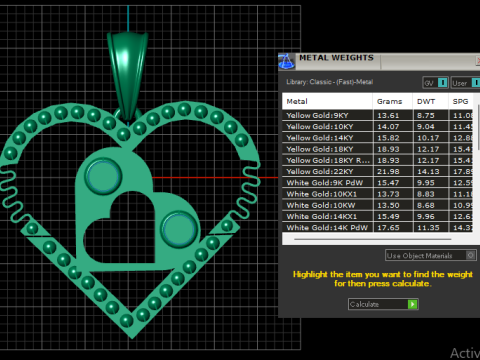 Fashion HEART PANDANT 3D PRINTABLE MODAL 3D Print Model