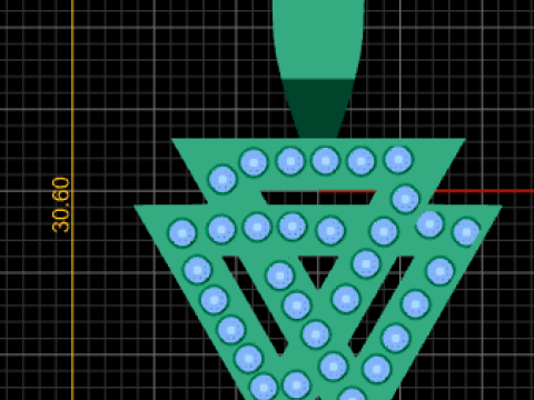 Triangle Earrings PANDANT 3D PRINTABLE MODAL 3D प्रिंट मॉडल