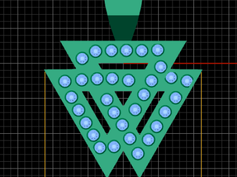 Triangle Earrings PANDANT 3D PRINTABLE MODAL 3D प्रिंट मॉडल