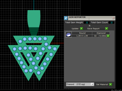 Triangle Earrings PANDANT 3D PRINTABLE MODAL 3D प्रिंट मॉडल