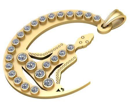 NACHTMOND-ANH&Auml;NGER 3D-DRUCKBARES MODELL 3D Druckmodell