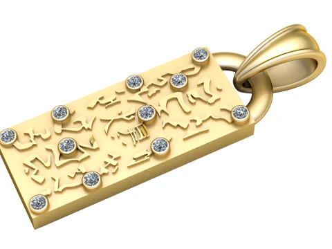 MODEL PRINTABLE 3D LIONTIN Tahan Karat Model Cetak 3D